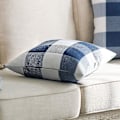 Miniatyrbillede 4 af 5: Pakke med 2 Farmhouse Buffalo Check Plaid Polyester Linen Bløde Dekorative Kvadrater