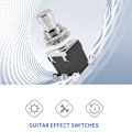 Miniatyrbild 2 av 5: 5 st 6-stifts DP-DT Låsande Stomp-fotpedal för gitarr Tryckknapp Metall Sann Bypass AC 250V/2A 12