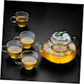 Miniatyrbillede 7 af 8: Elegant Græskar Tekande Varmebestandig 600ml Hjemmekontor Kedel Let at Rengøre Kung Fu Tekande