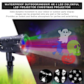 Miniatyrbillede 2 af 5: Vandafvisende 4W 4 LED Farverig Projektor Julelys