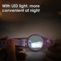 Miniatyrbillede 3 af 5: LED Lys Forstørrelsesglas Negleklippere Bærbar Foldbar Vandafvisende Hjem Praktisk Multifunktionel