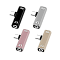 Miniatyrbillede 2 af 4: 2 i 1 Type C til 3,5 mm Jack Hovedtelefonopladningskonverter USB Type-C Audioadapter