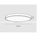 Miniatyrbillede 5 af 5: 1-lys 40 cm dæmpbar loftslampe LED indbygget akryl