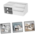 Miniatyrbillede 3 af 8: Kosmetik Opbevaringsboks Robust Pp Materiale Bordplade Organizer Skrivebordsskuffe Opbevaringsboks Hvid