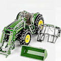 Miniatyrbild 2 av 5: Frontlastare Traktor Siku 3652 Leksaksbil För Barn 1/32 Jordbruksmodell Lastbil Diecast Teknik Miniatyrgåva Pojkar