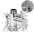 Miniatyrbilde 1 av 4: 3-veis T-adapter 1/2\" Dusjhodearmventil Splitter