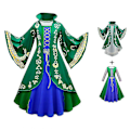 Miniatyrbilde 1 av 5: Hocus Pocus Winifred Sanderson Antrekk for Jenter - Korte Ermer + Kappe - Fancy Up Co 6-7 Years