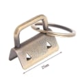 Miniatyrbillede 1 af 3: 10 stk Nøgleholder Hardware med Splitsring til Kunstig Læder Wristlet Nøglering