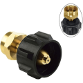 Miniatyrbilde 2 av 5: Propan Adapter for Fylling av Gassbeholder - Tilkobling for Gassbeholder - Gassadapter - Tilbehør - Gassflaske Fyllesett (Svart+Gull) (1 stk)