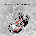 Miniatyrbild 4 av 5: Fjärrstyrd Hovercraft med Kollisionsskydd, Vattentät