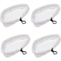Miniatyrbilde 1 av 5: 4 Dampmoppkluter, Trekantformede Mikrofiber Dampmoppkluter, Vaskbare Erstatningsdampmoppputer For Rengjøring Av Diverse Gulv
