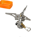 Miniatyrbilde 4 av 5: Bærbar Camping Folding Mini Gasskomfyr Piezo Tenning