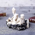 Miniatyrbillede 1 af 4: Skelet Hoved Harpiks Askebæger Skalle Spøgelse Skønhed Statue