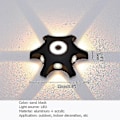 Miniatyrbillede 3 af 5: 8 W Værelsets Væglampe Gangvæglampe Soveværelses Designer Væglampe (varmt lys)