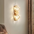 Miniatyrbillede 2 af 5: LED Vægskinner Krystal Sconce Geometrisk Moderne Guld