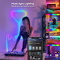 Pikkukuva 2 / 5: 10m 5050 RGB Älykäs Bluetooth LED-nauhavalo - Kaukosäätimellä, Synkronointi