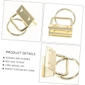 Miniatyrbillede 4 af 8: 50 stk. DIY Metal Nøglering Nøglevedhæng Hardware Nøglering til Bagage Håndledsrem Stof Præget 25mm Guld