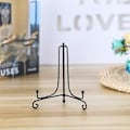 Miniatyrbillede 3 af 5: 2 Pak Iron Display Stativ, Sort Jern Staffeli Plade Display Fotoholder Stativ, Viser Billedrammer, Dekorative Tallerkener, Tablets Og Kunst 4 Tommer 5 inch