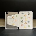 Miniatyrbillede 2 af 5: Egnet til roterbar dyretransparent etui med penneholder til iPad 7 8. 9. 10. generation 10.2 Cover til iPad Pro 11 10.5 Air Mini 6 Tablet Ca iPad 7th 8th 10.2