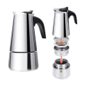 Miniatyrbillede 1 af 4: Rustfrit Stål Kaffe Pot Moka Pot Espresso Percolator
