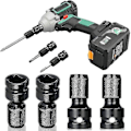 Miniatyrbild 2 av 4: 4 st Impact Adapter 1/2 Kvadratdrivning till 1/4 Hexskaft Socket Adapter