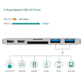 Pikkukuva 3 / 5: USB Type-C -keskitin 6-in-1, kaksi Type-C -liitäntää