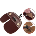 Miniatyrbild 3 av 4: Pilstångs Fingertab i Ko-Läder för Recurve Bågar Jakt Fingerskydd Brun