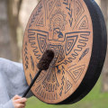 Miniatyrbillede 3 af 4: Goddess Shaman Tromme Livets Træ Sibirisk Tromme