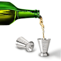 Miniatyrbilde 3 av 4: Målebeger i rustfritt stål, 2,5 oz, 75 ml, 5 ss, cocktailjiggere, pakke med 2