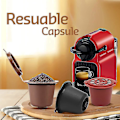 Miniatyrbild 5 av 5: 3 st återfyllningsbara, återanvändbara espressokapslar för kaffemaskin Återanvändbar kapsel Återfyllning Tom kapsel-haoyi-yuhao