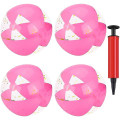 Miniatyrbilde 1 av 5: 4 stk 16 tommers rosa oppblåsbare glittersekvensbeachballer