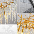 Miniatyrbillede 4 af 5: 60cm Unik Design Lysekrone Aluminium Led Nordisk Stil
