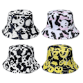 Miniatyrbild 5 av 5: Avslappnad Fiskehatt All-match Cartoon Panda Bucket Hat För Vandring Camping B