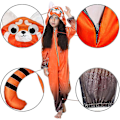 Miniatyrbillede 4 af 5: Turning Red Jumpsuit Kostumer til Børn Bodysuit Fancy Up Performance Kostume 11-12 Years