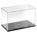 Miniatyrbillede 2 af 5: 30cm Perspex Akryl Displaykasse H-boks Plastbase Støvfri Figur Trofæ