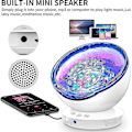Miniatyrbilde 5 av 5: LED-projektorlampe, nattlys for barn med havbølger, fjernkontroll, timer, 8 fargemoduser, 6 musikklyder