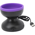 Miniatyrbilde 2 av 4: Elektrisk sminkekostesrenser, Silikon Abs Kosmetikkbørsterens Automatisk Roterende Rengjøring Rask Tørking Universal For Reise Black Purple