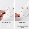 Miniatyrbilde 5 av 5: 2-pakks limtape-dispenser med oppbevaring, automatisk kutterhode, Scotch-tapeholder