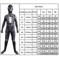 Miniatyrbilde 5 av 5: Venom Kostyme Gutter Jumpsuit Fancy Outfit 11-12 Years