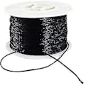 Miniatyrbillede 1 af 5: 100 Yards Rund Nylon Perletråd Snøre 1mm - Sort