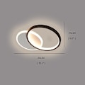 Miniatyrbilde 3 av 5: LED Taklampe Sirkel 35cm Moderne Kunstnerisk Metall Akryl