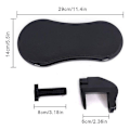 Miniatyrbillede 2 af 5: Computer Armlæn Pude, Ergonomisk Tastatur Håndledsstøtte Roterende Håndledsstøtte Bord (sort