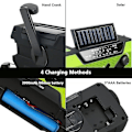 Miniatyrbild 4 av 5: 4000mAh Powerbank Multifunktionell Bärbar Radio FM AMWB Handvev Sol Dynamoficklampa SOS Nödväderradiomottagare Black