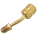Miniatyrbilde 2 av 5: R410a Adapter 5/16 Tommer SAE Hunn Kvik Koblinger Til 1/4 Tommer SAE Hann Flare, 2 Stk 45 Graders Vinklet (forvirrende)-yuhao