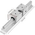 Miniatyrbillede 5 af 5: Lineær Leje Glide Kit, Glide Guide Aksel Lineær Skinne + Leje Blok Cnc Dele