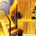 Miniatyrbilde 3 av 5: LED Gardinlys Solcelle 3x2m 200 LEDer Feelystring IP65