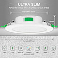 Miniatyrbillede 2 af 4: 12 stk. 7W Hvid LED Nedhængte Loftlamper Slanke Spotlys dm.17