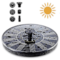 Miniatyrbild 1 av 4: Solcellsdriven Flytande Fontän Mini-Sänkbar Vattenpump