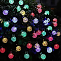 Miniatyrbillede 4 af 5: Udendørs Solcelle-Lysstreng LED Solhavelys 6,5m 30LED