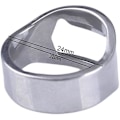 Miniatyrbillede 2 af 5: Monshop Ring Flaskeåbner Mini Flaskeåbner Ring Fingerringe Flaskeåbner - Rustfrit Stål 22mm
